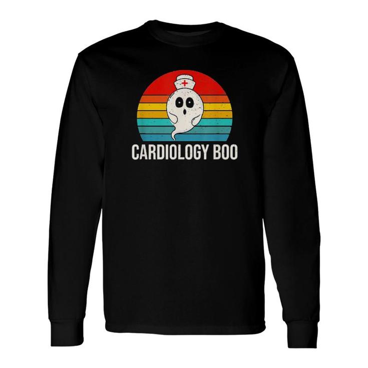Vintage Halloween Ghost Cardiology Boo Nurse Nursing Medical Classic Long Sleeve T-Shirt T-Shirt
