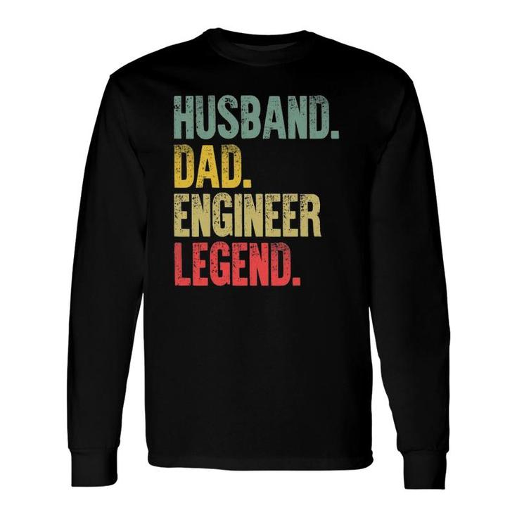 Vintage Husband Dad Engineer Legend Retro Long Sleeve T-Shirt T-Shirt