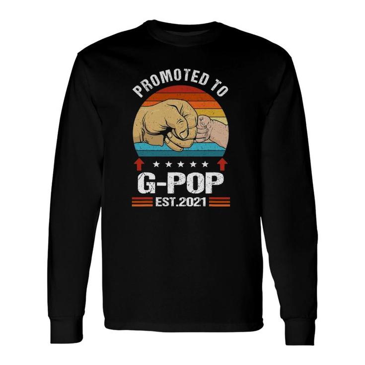 Vintage Promoted To G-Pop 2021 Father Day Long Sleeve T-Shirt T-Shirt