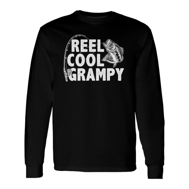 Vintage Reel Cool Grampy Loves Fishing Father's Day Long Sleeve T-Shirt T-Shirt
