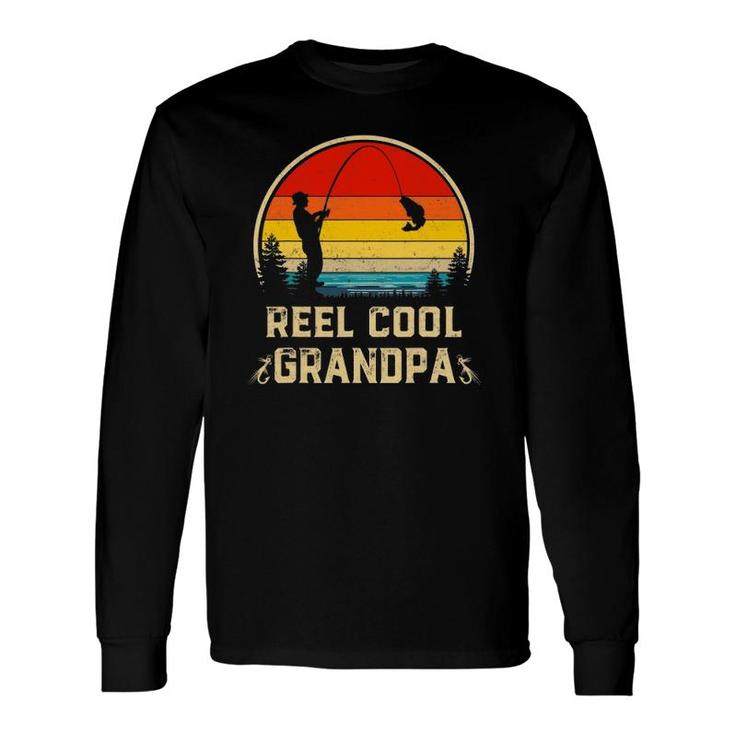 Vintage Reel Cool Grandpa Fish Fishing Father's Day Long Sleeve T-Shirt T-Shirt