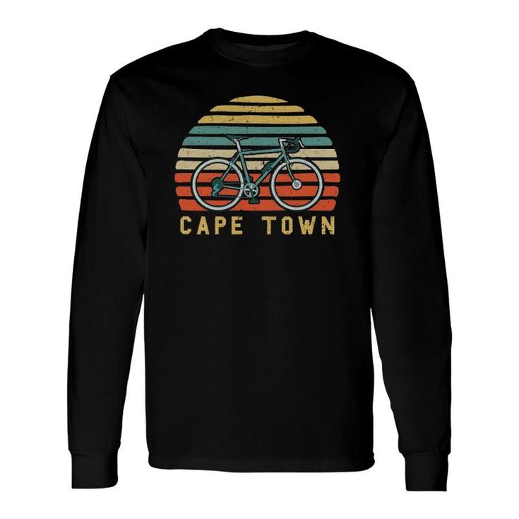 Vintage Retro Bike Cape Town South Africa Cyclist Long Sleeve T-Shirt T-Shirt