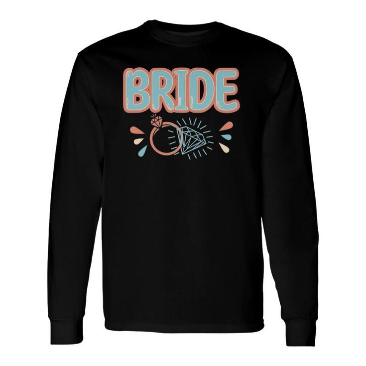 Vintage Retro Bride Bachelorette Party Matching Long Sleeve T-Shirt T-Shirt