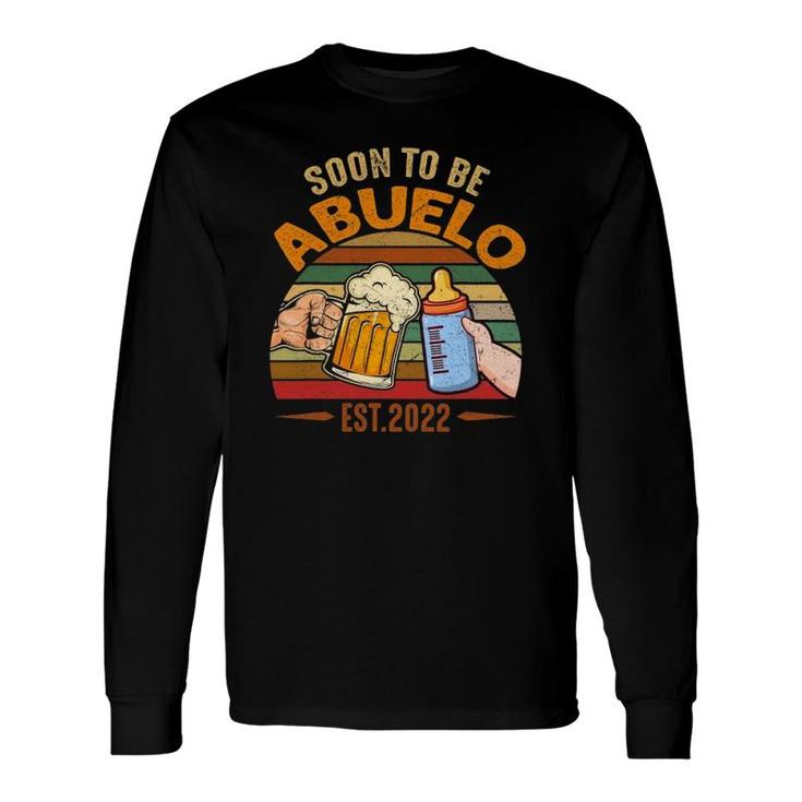 Vintage Soon To Be Abuelo 2022 Fathers Day Long Sleeve T-Shirt T-Shirt