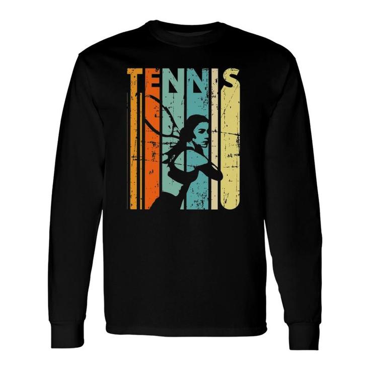 Vintage Tennis Player Retro Tennis Long Sleeve T-Shirt