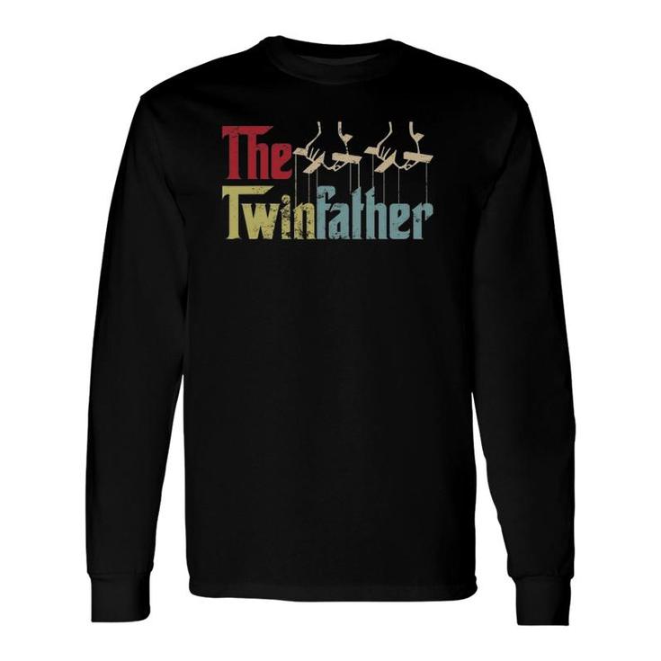 Vintage The Twinfather Happy Father's Day Proud Dad Of Twins Long Sleeve T-Shirt T-Shirt