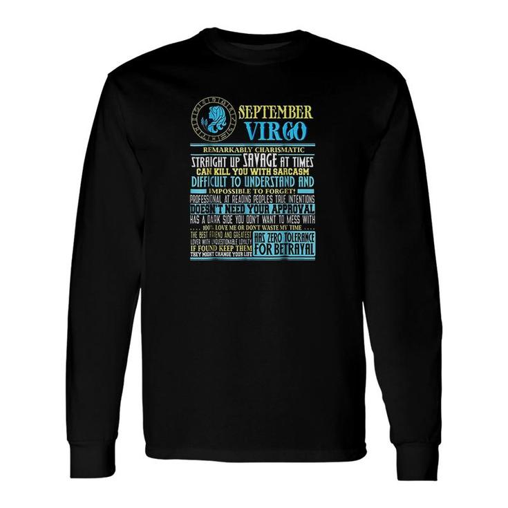 Virgo Facts Long Sleeve T-Shirt T-Shirt