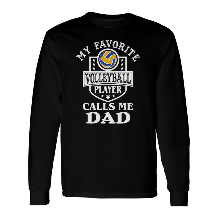 Volleyball Dad For Volleyball Lovers Cool Graphic Long Sleeve T-Shirt T-Shirt