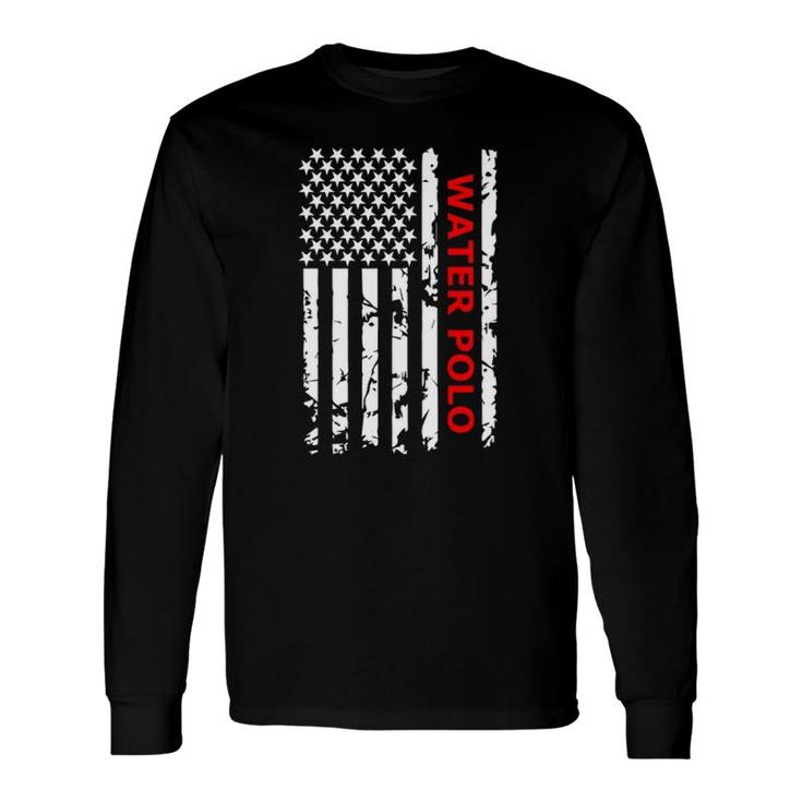 Water Polo Usa Flag, For Water Polo Players Long Sleeve T-Shirt T-Shirt