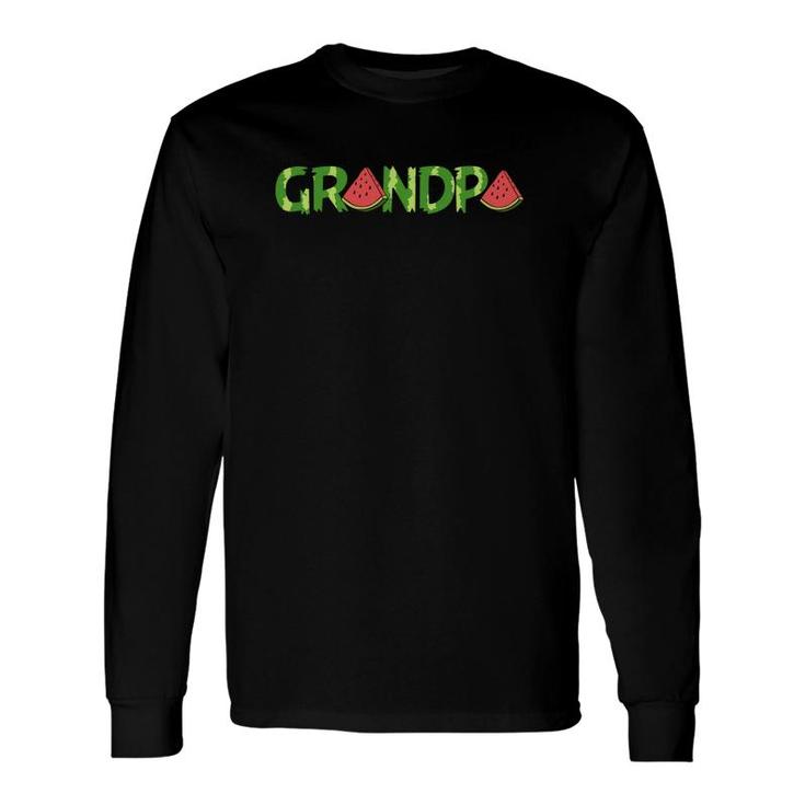 Watermelon Grandpa Long Sleeve T-Shirt