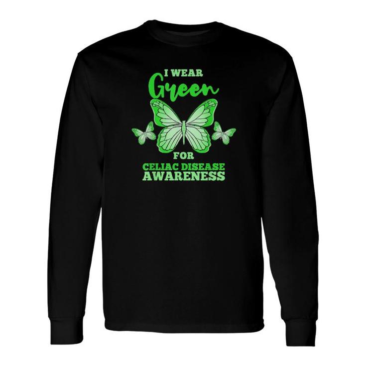 I Wear Green For Celiac Disease Awareness Gluten Free Tee Long Sleeve T-Shirt T-Shirt