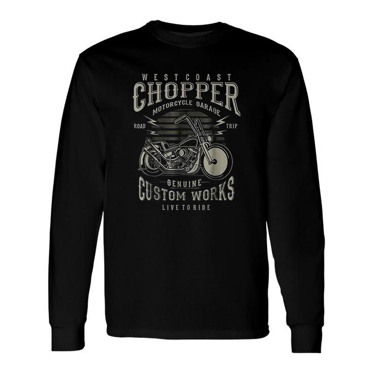 West Coast Chopper Motorcycle Long Sleeve T-Shirt T-Shirt