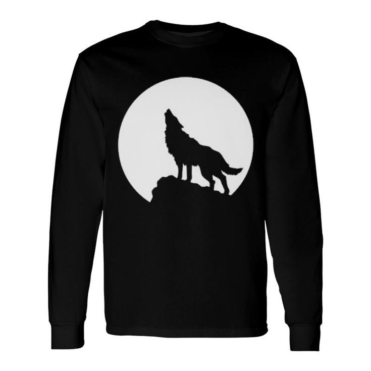 Wolf And The Moon Long Sleeve T-Shirt