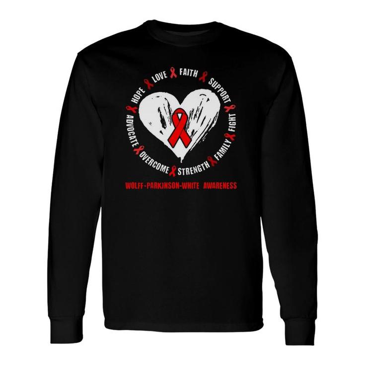 Wolf-Parkinson-White Awareness Wpw Syndrome Related Heart Long Sleeve T-Shirt T-Shirt