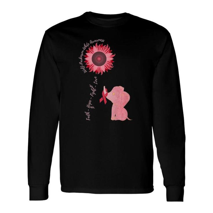 Wolf-Parkinson-White Awareness Wpw Syndrome Related Sunflowe Premium Long Sleeve T-Shirt T-Shirt