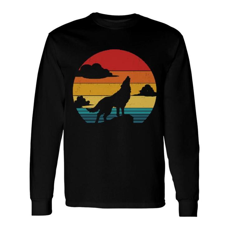 Wolf Vintage Sunset Long Sleeve T-Shirt