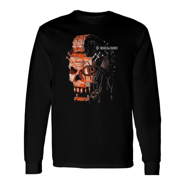 World Of Tanks Halloween Tank Gear Skull Long Sleeve T-Shirt T-Shirt
