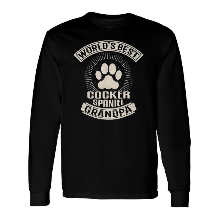 World's Best Cocker Spaniel Grandpa Long Sleeve T-Shirt T-Shirt
