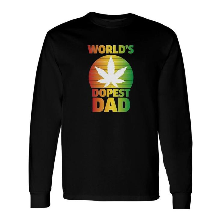 Worlds Dopest Dad Long Sleeve T-Shirt