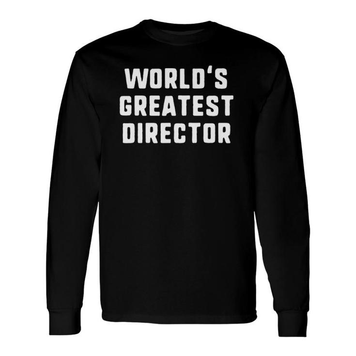 World's Greatest Director Christmas Long Sleeve T-Shirt