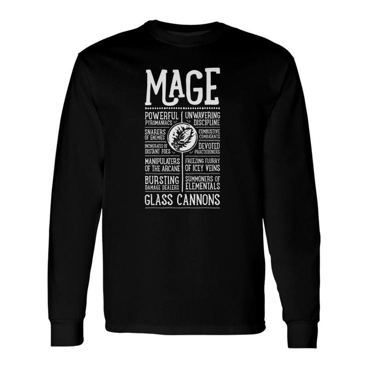 Wow Mage Role Playing Gamer Long Sleeve T-Shirt T-Shirt