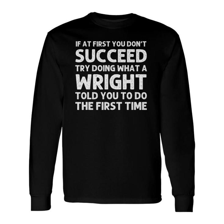 Wright Surname Tree Reunion Idea Long Sleeve T-Shirt T-Shirt