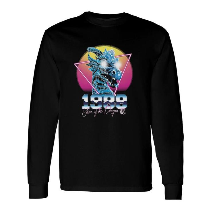 Year Of The Dragon Chinese Zodiac Synthwave Style Long Sleeve T-Shirt