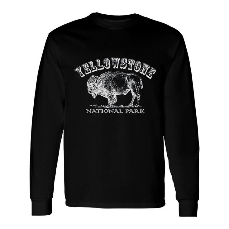 Yellowstone National Park Wyoming Buffalo Long Sleeve T-Shirt T-Shirt