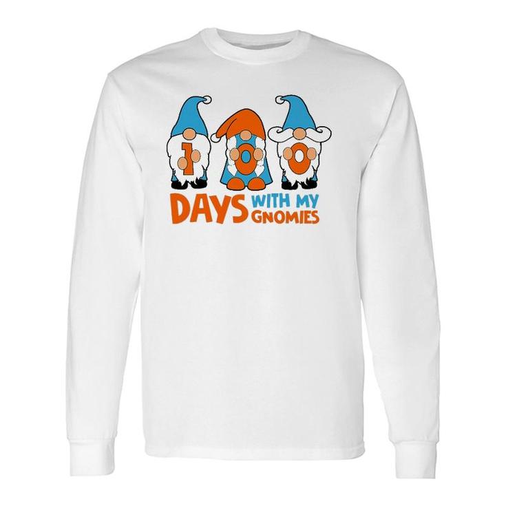 100 Days With My Gnomies 100 Days Of School Long Sleeve T-Shirt T-Shirt