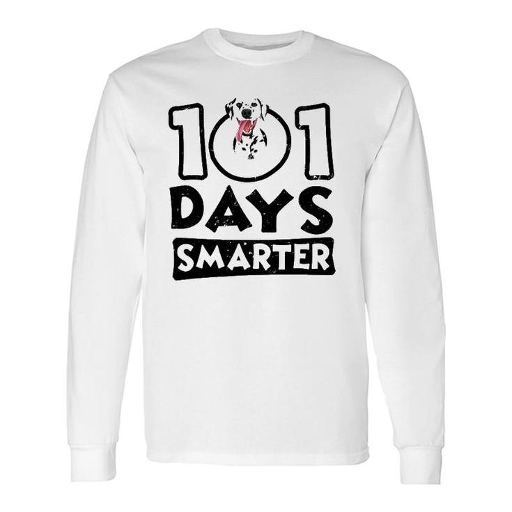 101 Days Smarter Dalmatian Dog Lover Long Sleeve T-Shirt T-Shirt