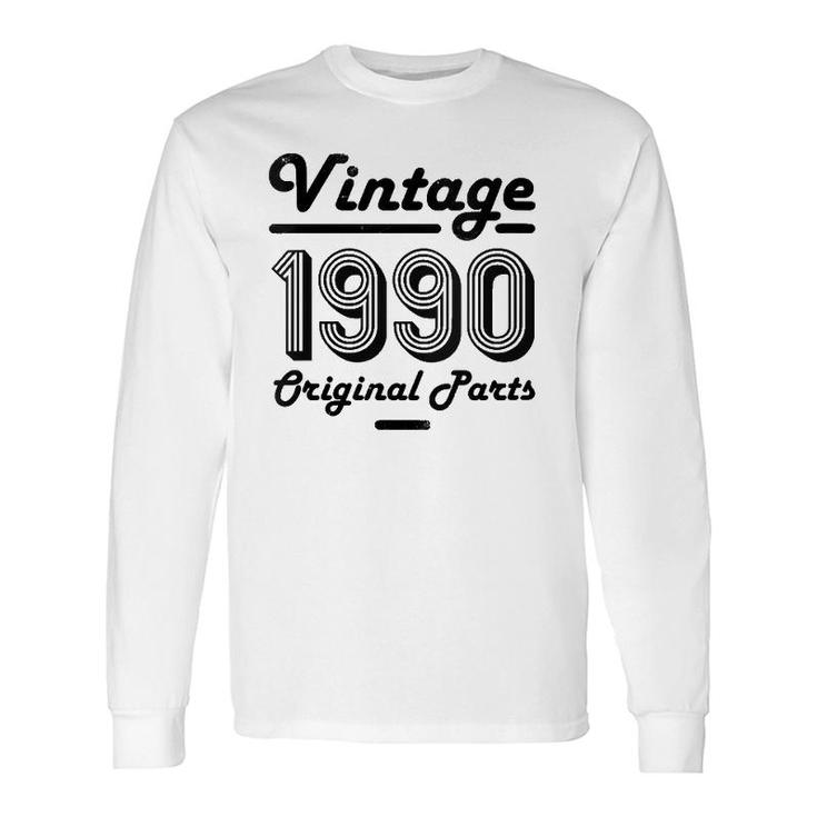 31St Birthday Vintage 31 Year Old 1990 Daughter V-Neck Long Sleeve T-Shirt