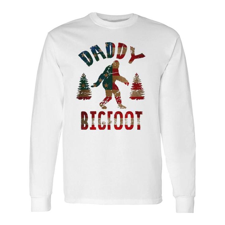 4Th Of July Father's Day Dad Daddy Bigfoot Long Sleeve T-Shirt T-Shirt