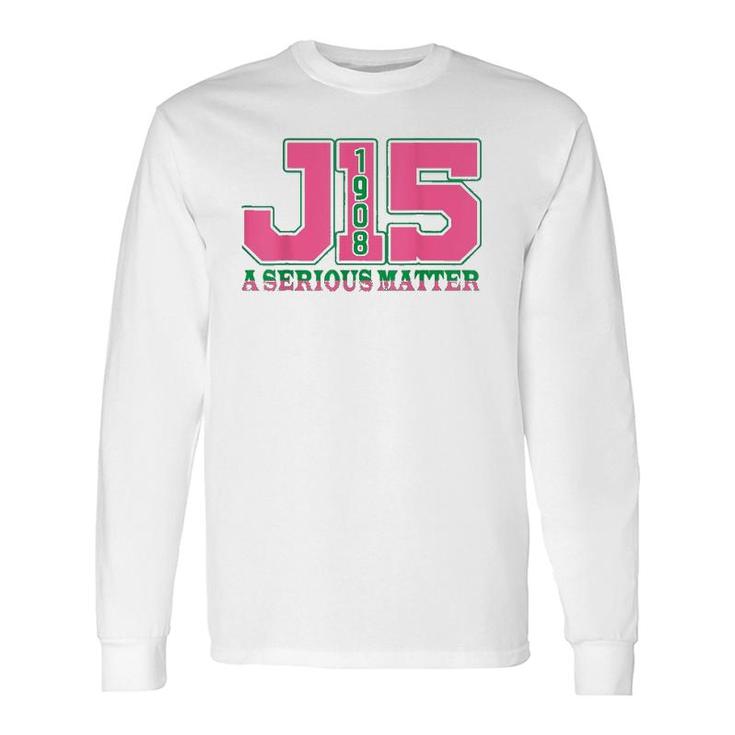 Aka J15 Founders' Day 1908 A Serious Matter Pink Green Long Sleeve T-Shirt T-Shirt