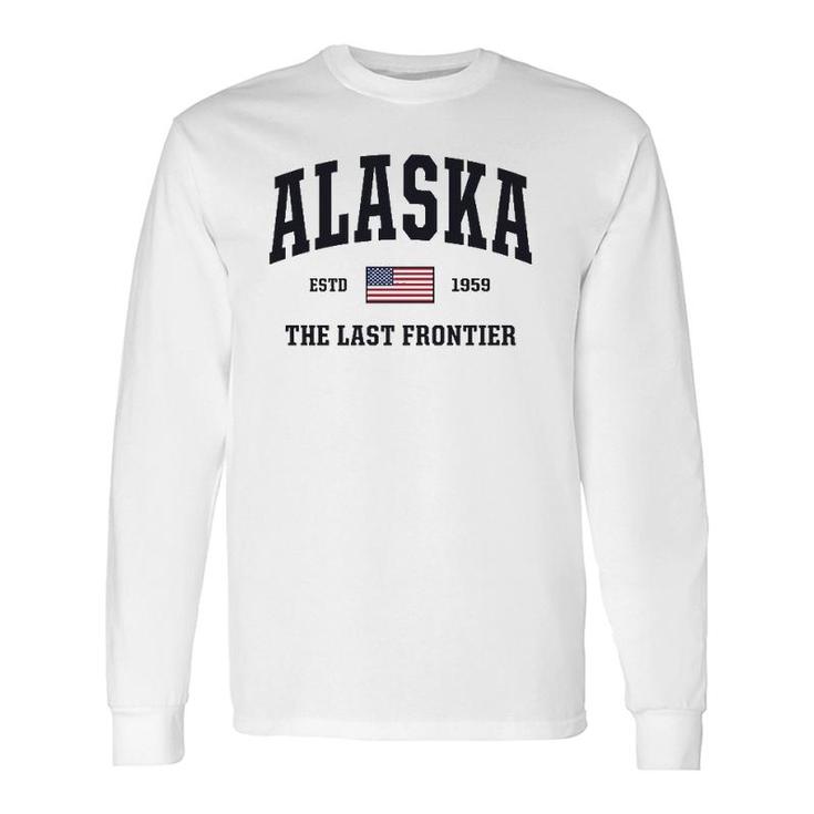 Alaska American Flag Veteran Military Usa Long Sleeve T-Shirt T-Shirt