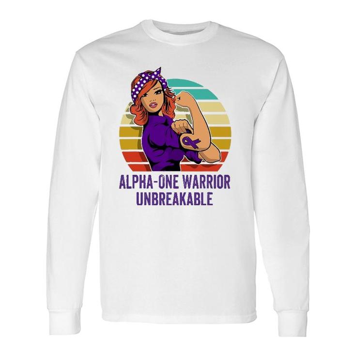 Alpha 1 Warrior Unbreakable Disease Long Sleeve T-Shirt T-Shirt