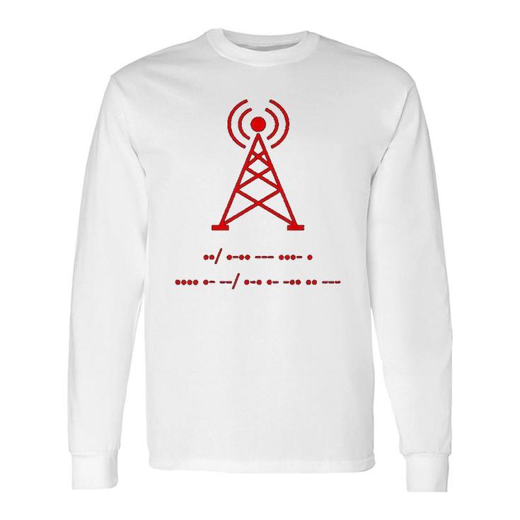 Amateur Ham Radio Morse Code Long Sleeve T-Shirt T-Shirt