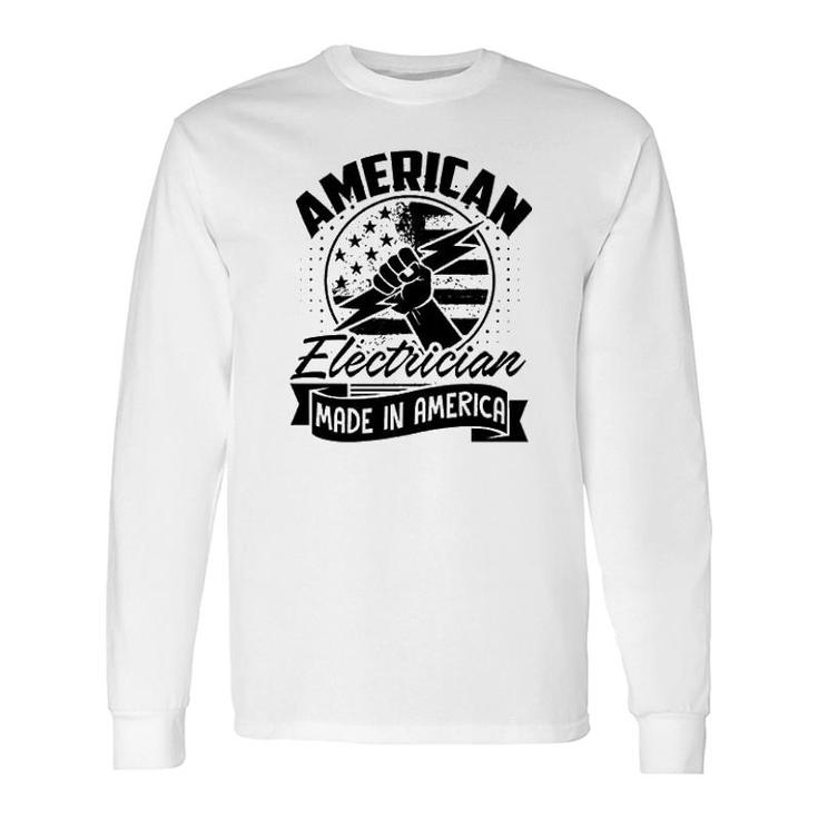 American Electrician Made In America Long Sleeve T-Shirt T-Shirt