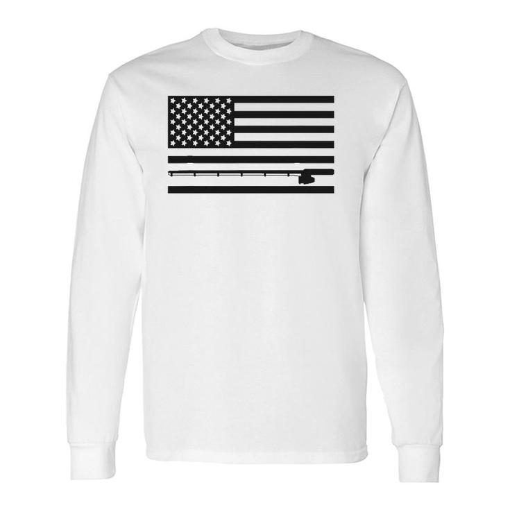 American Flag Fishing Apparel Fishing Long Sleeve T-Shirt T-Shirt