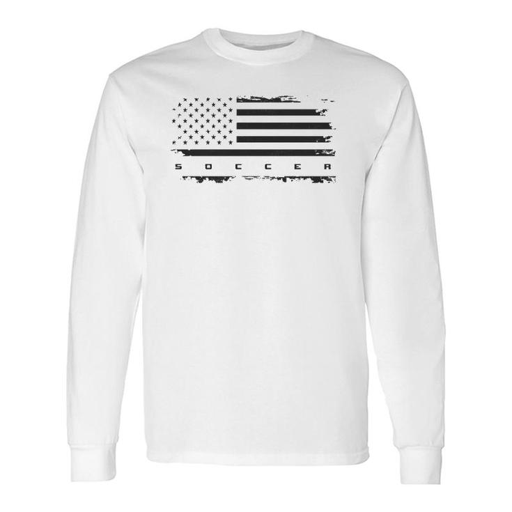 American Flag Soccer Apparel Soccer Long Sleeve T-Shirt T-Shirt