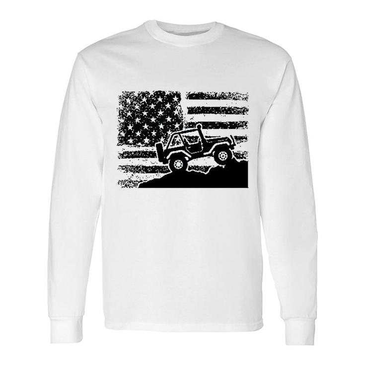 American Us Flag Long Sleeve T-Shirt