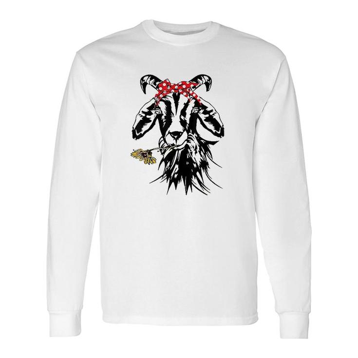 Animal Lover Goat Graphics Long Sleeve T-Shirt