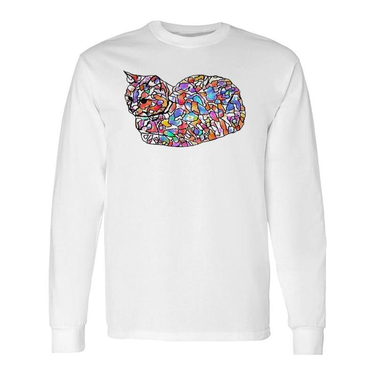 Animalsatplay Multicolor Cat Lover Long Sleeve T-Shirt T-Shirt