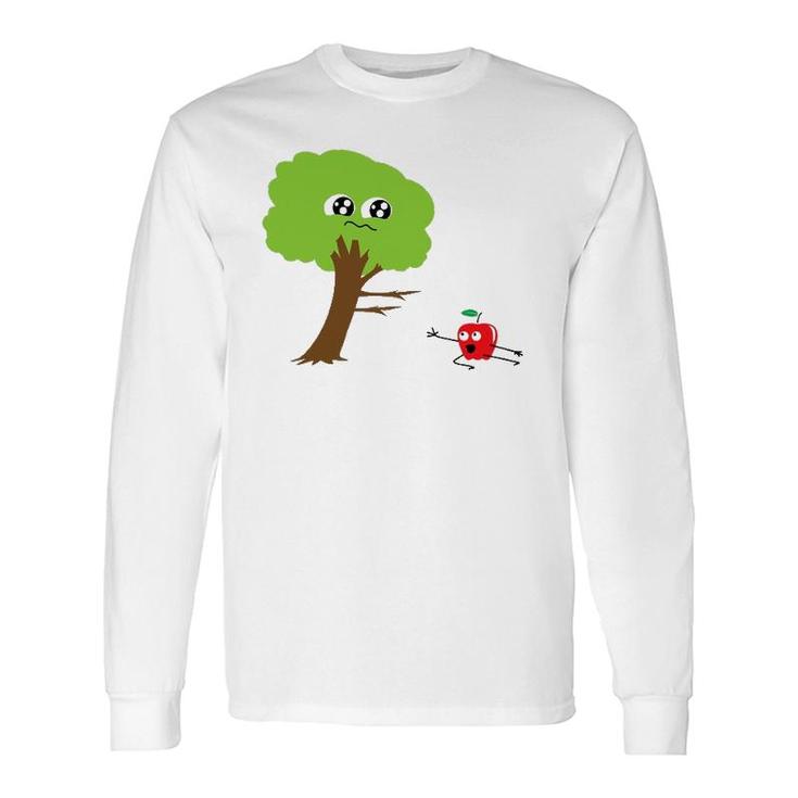 Apple Leaving Tree Little Fruity Long Sleeve T-Shirt T-Shirt