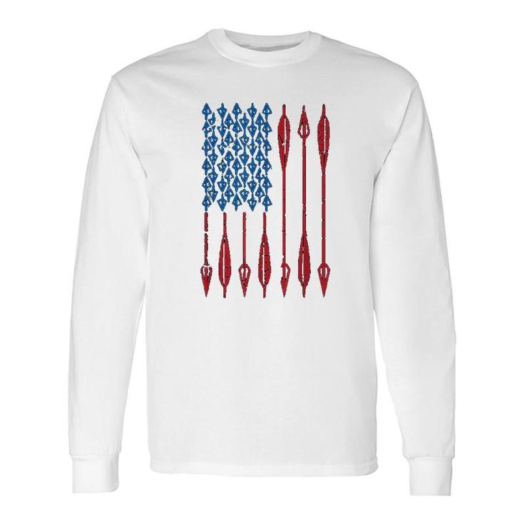 Archery Usa American Flag Arrows Long Sleeve T-Shirt T-Shirt