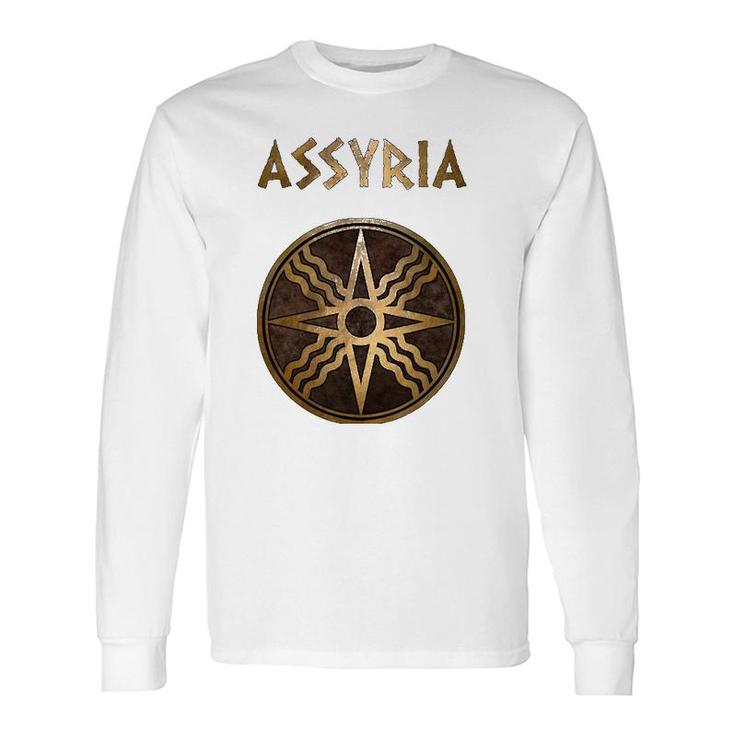 Assyria Symbol Of Shamath The Ancient Sun God Long Sleeve T-Shirt