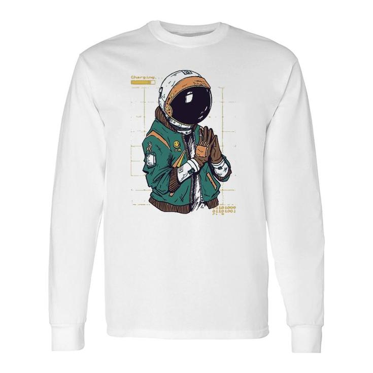 Astronaut Space Travel Retro Aesthetic Streetwear Long Sleeve T-Shirt T-Shirt