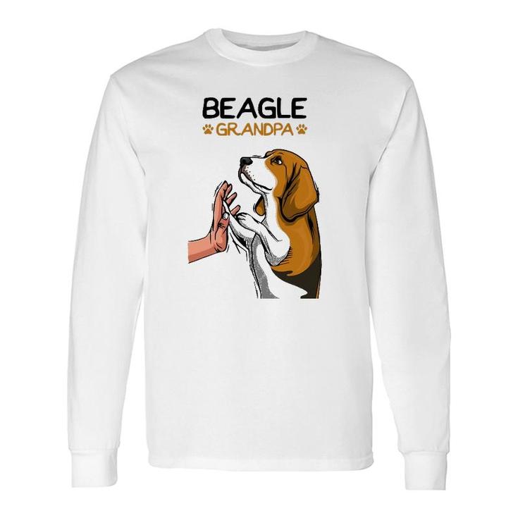 Beagle Grandpa Dog Dad Long Sleeve T-Shirt T-Shirt