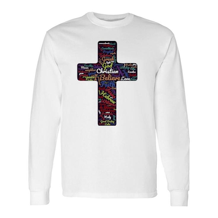 Biblical Christian Cross God Faith Long Sleeve T-Shirt T-Shirt