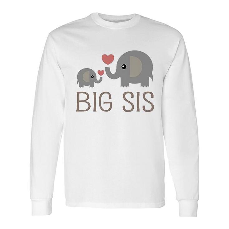 Big Sis Elephant Long Sleeve T-Shirt T-Shirt