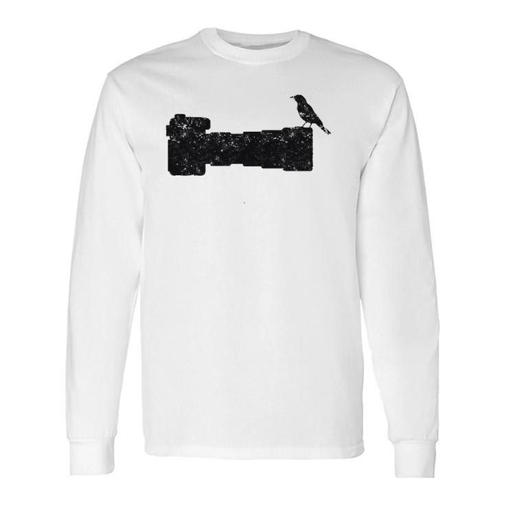 Bird Camera Long Lens Photographervintage Long Sleeve T-Shirt T-Shirt